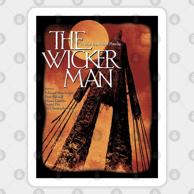 The Wicker Man, Horror Classic, Christopher Lee Sticker by StayTruePonyboy